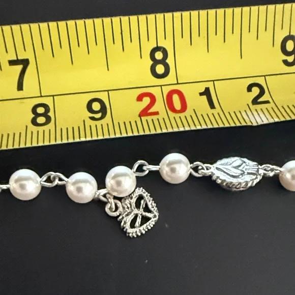 VSA PEARL BEADED WRAP NECKLACE 6MM PEARLS CREAM - NWT - Picture 6 of 11